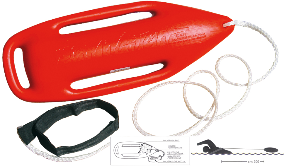 Záchranný plavák - Baywatch bója oranžová 1,2 kg